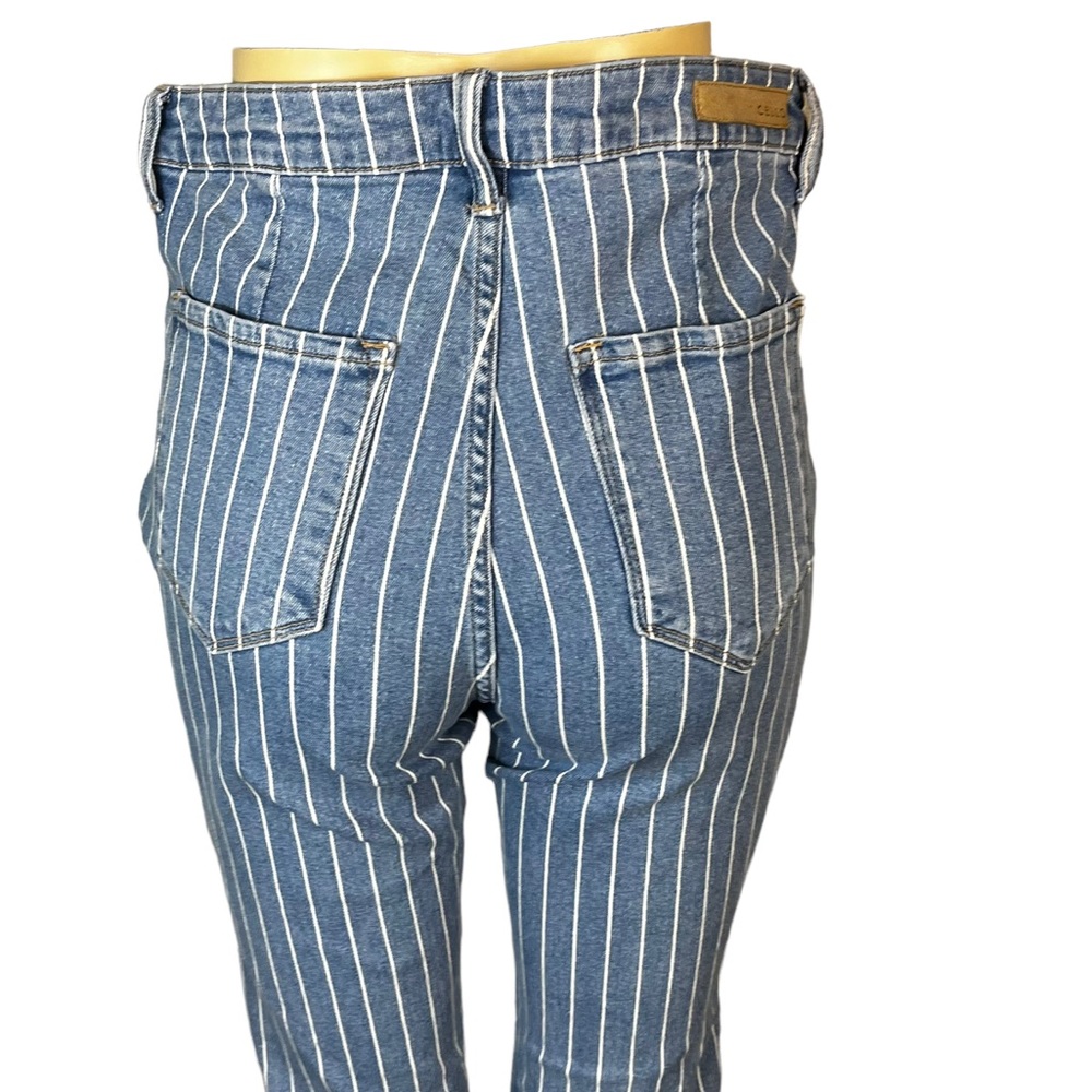 Cello High-Waist Bell / Flare Jeans — Pin-Striped Denim size 13 - Picture 11 of 11